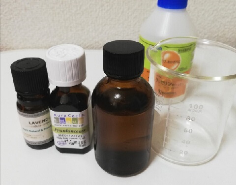 手作りアロマコスメの材料
